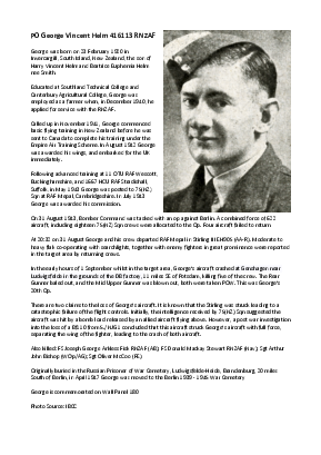 A preview of a PDF biography for Helm, George Vincent